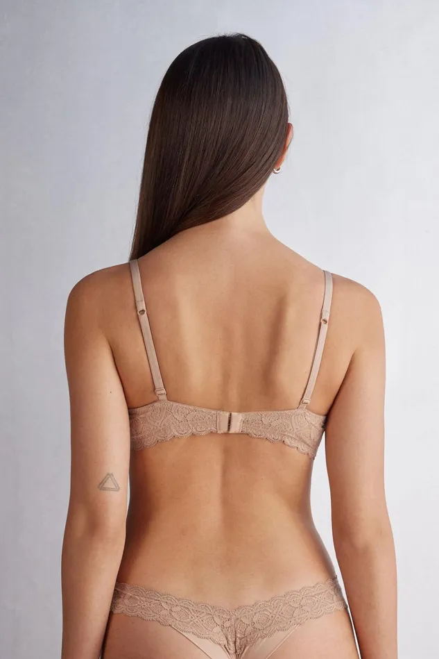 Intimissimi Balconette Women Sofia Balconette Bra In Lace Natural 044 8211 Honey Soft Beige