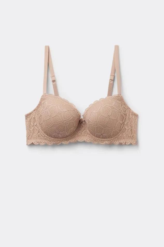 Intimissimi Balconette Women Sofia Balconette Bra In Lace Natural 044 8211 Honey Soft Beige