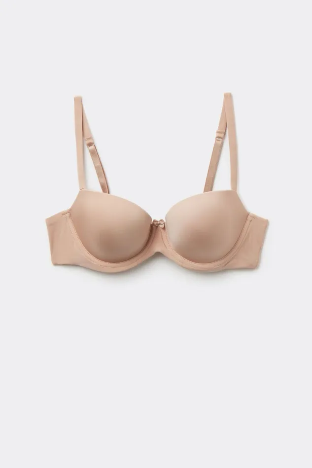 Intimissimi Balconette Women Sofia Natural Lift Balconette Bra In Ultralight Microfiber Natural 044 8211 Honey Soft Beige