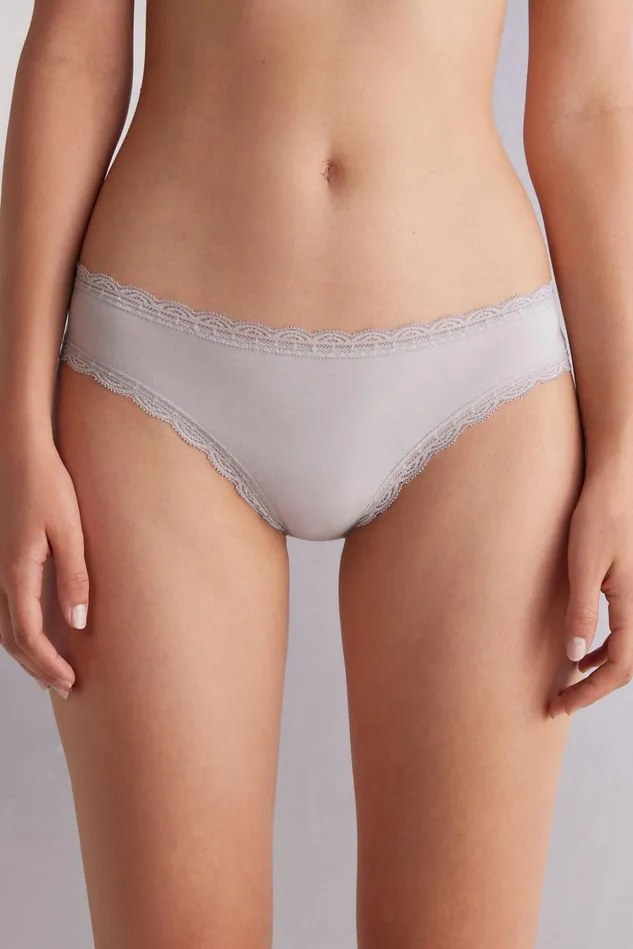 Intimissimi Bikini Panties Women Cotton And Lace Panties Pale Grey 347j 8211 Ice Grey Intimissimi Bikini Panties Women Cotton And Lace Panties Pale Grey 347j 8211 Ice Grey