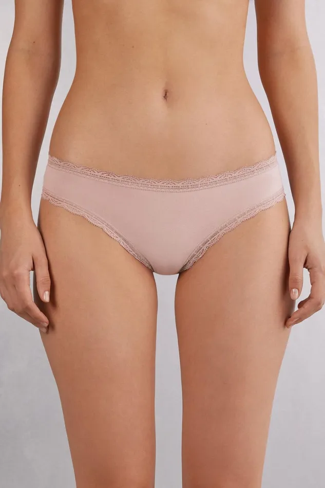 Intimissimi Bikini Panties Women Cotton And Lace Panties Pink 011i 8211 Elegant Pink Intimissimi Bikini Panties Women Cotton And Lace Panties Pink 011i 8211 Elegant Pink