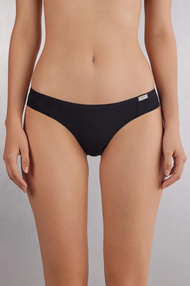 Intimissimi Bikini Panties Women Cotton Panties Black 019 8211 Black