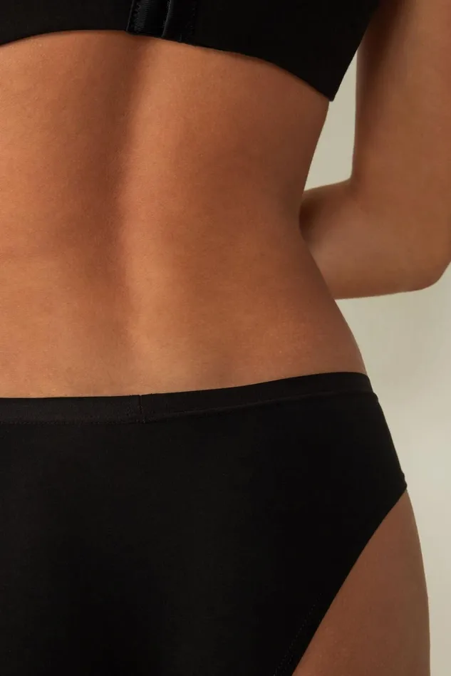 Intimissimi Bikini Panties Women Cotton Panties Black 019 8211 Black