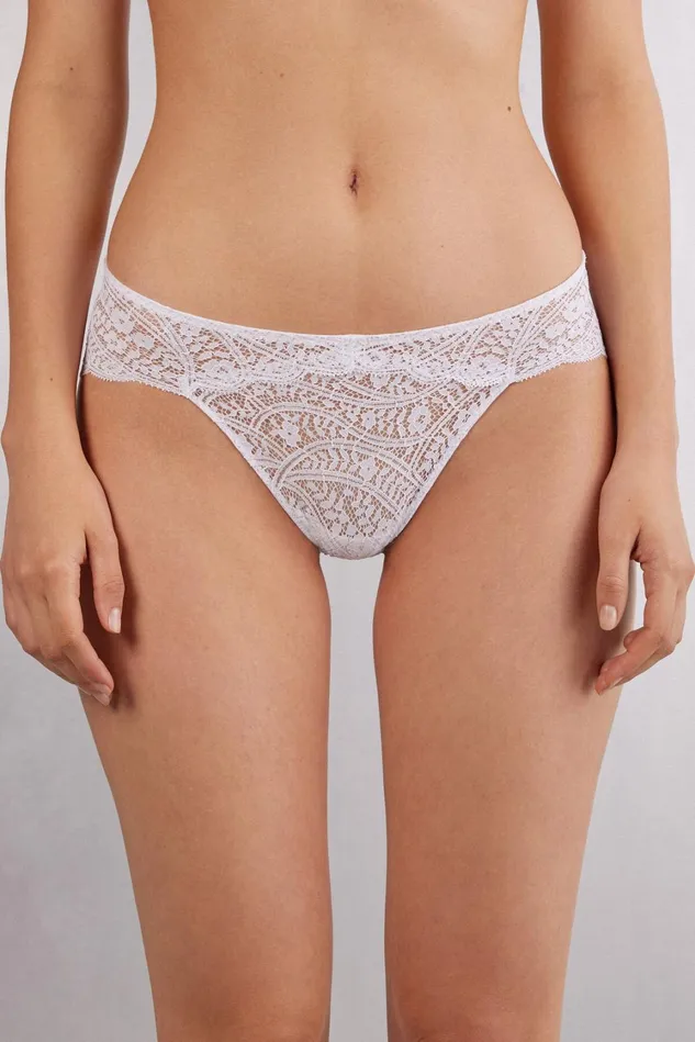 Intimissimi Bikini Panties Women Flower Paisley Panties White 001 8211 White
