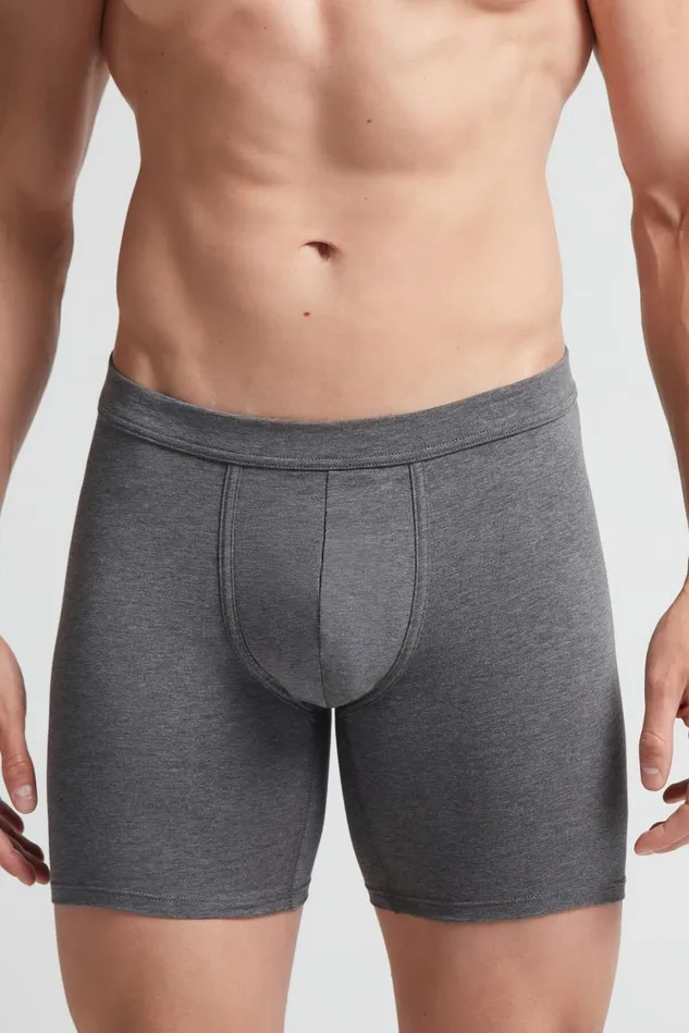 Intimissimi Boxers Men Superior Cotton Long Boxers Dark Grey 5227 8211 Heathered Graphite Grey Intimissimi Boxers Men Superior Cotton Long Boxers Dark Grey 5227 8211 Heathered Graphite Grey