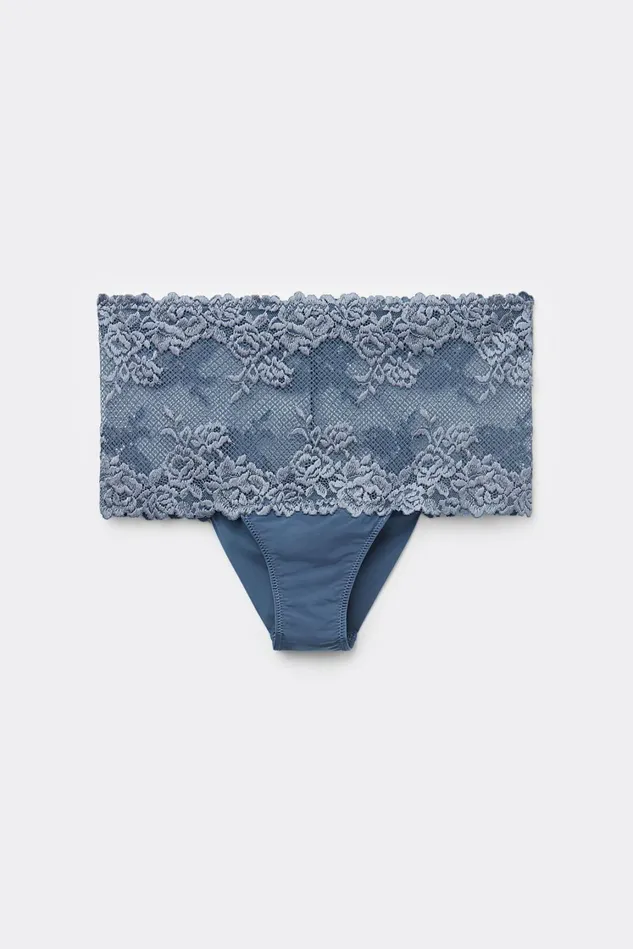 Intimissimi Boyshorts and Hipsters Women Pretty Flowers Hipster Brazilian Blue 658j 8211 Lapis Blue