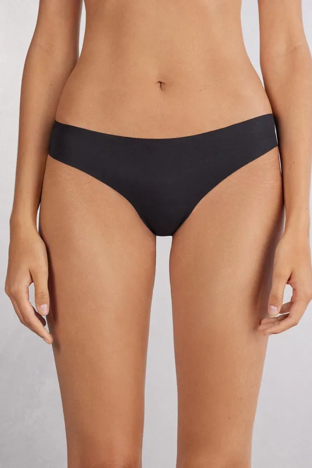 Intimissimi Brazilian Cut Women Seamless Cotton Brazilian Black 019 8211 Black