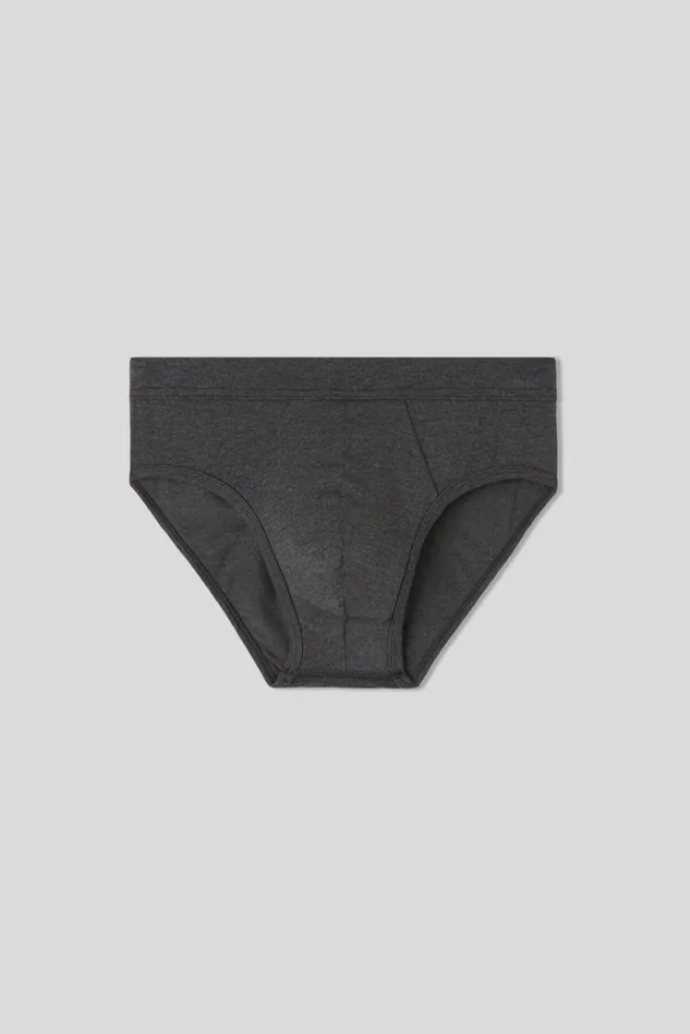 Intimissimi Briefs Men Soft Silk Briefs Grey 040 8211 Dark Grey Blend