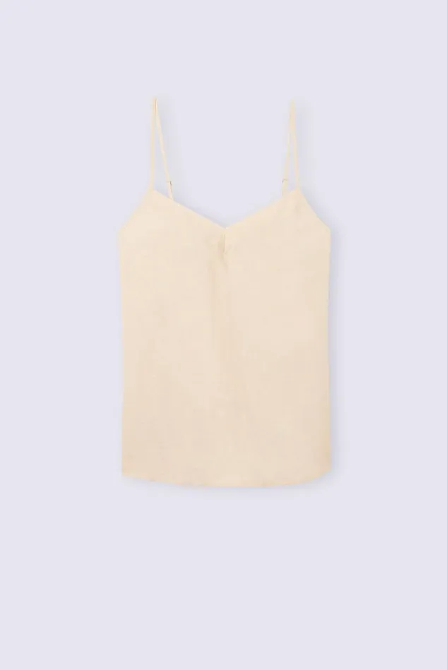 Intimissimi Camisoles Tank Tops Women Linen Cloth Top Natural 913i 8211 Rope Beige