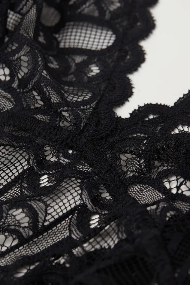 Intimissimi Lingerie Bodysuits Women Elegant Silhouette Lace Bodysuit Black 019 8211 Black
