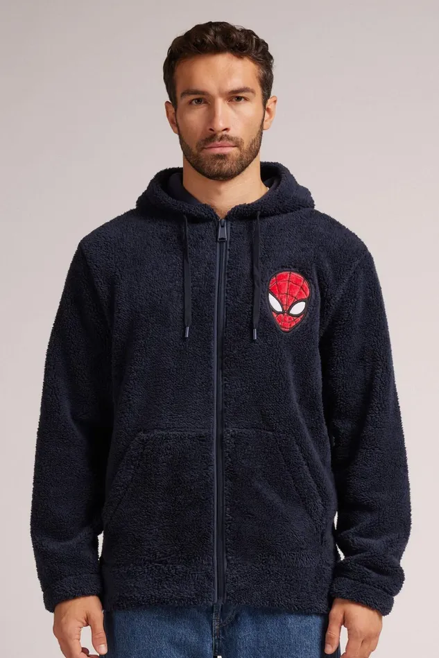 Intimissimi Long Sleeve Tops Men SpiderMan Marvel Polar Fleece Sweatshirt Blue 800 8211 Blu Notte Intimissimi Long Sleeve Tops Men SpiderMan Marvel Polar Fleece Sweatshirt Blue 800 8211 Blu Notte