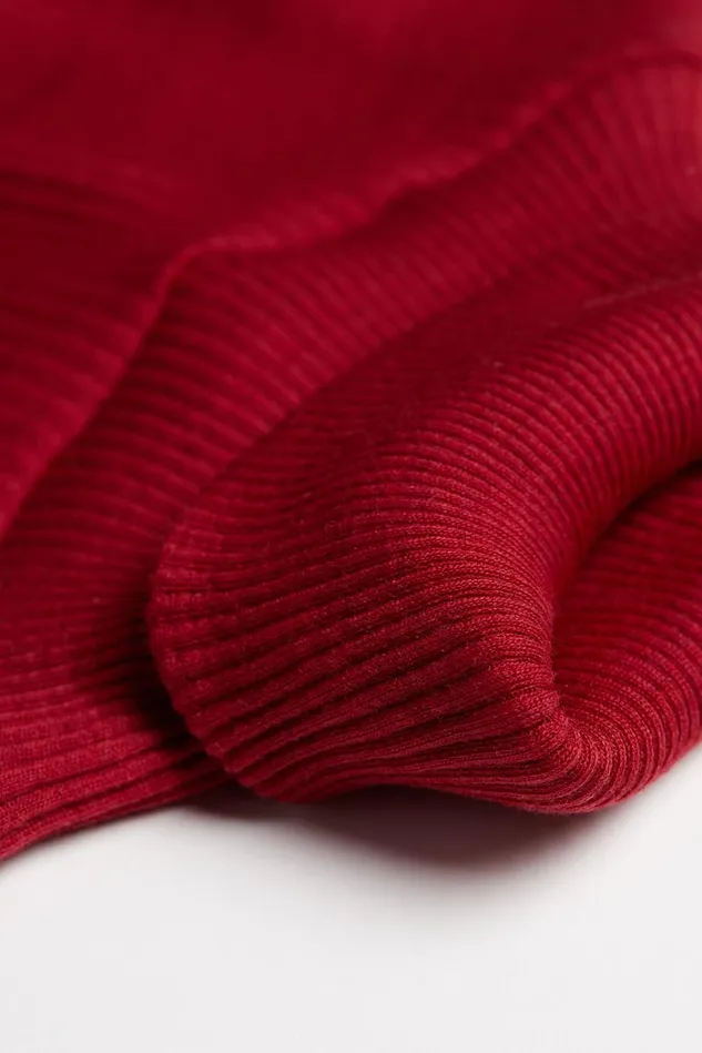 Intimissimi Long Sleeve Tops Women LongSleeve HighNeck Tubular Top In Wool And Silk Red 1473 8211 Rosso