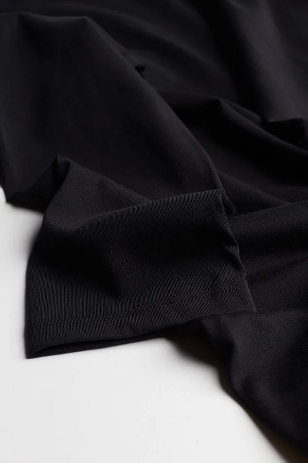 Intimissimi Pajama Separates Men Superior Cotton Long Sleeve Top Black 019 8211 Black