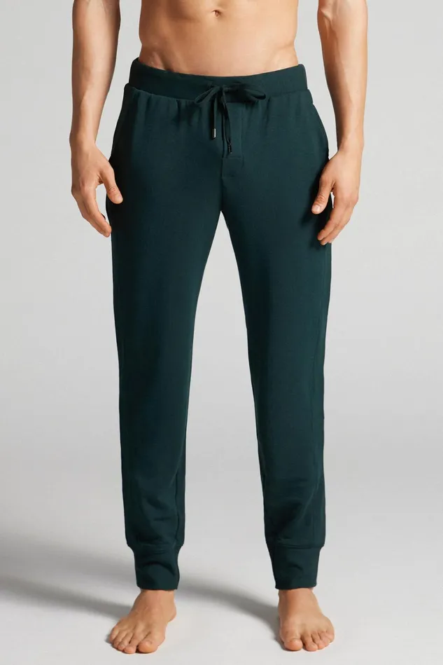 Intimissimi Pants Men Micromodal Trousers Green 132j 8211 Verde Scuro