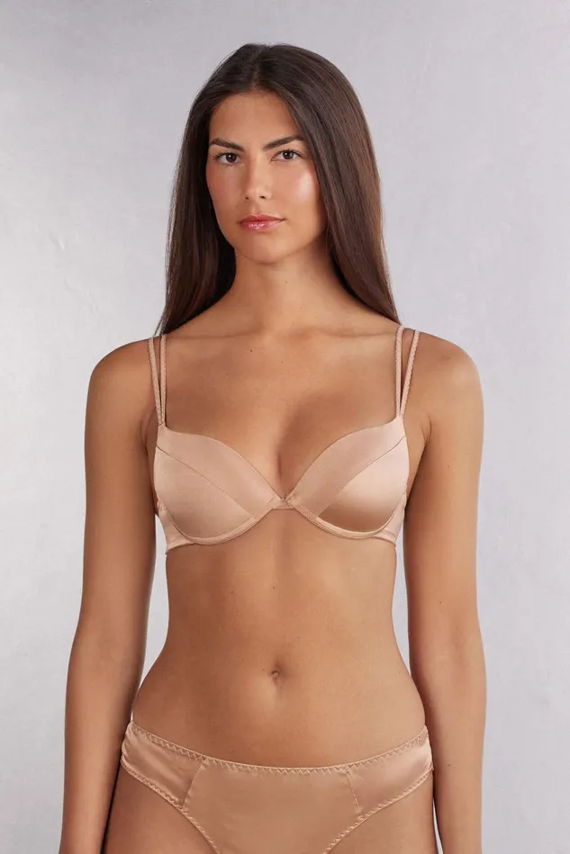 Intimissimi PushUp Super PushUp Women Bellissima Silk PushUp Bra Natural 163i 8211 Satin Pink