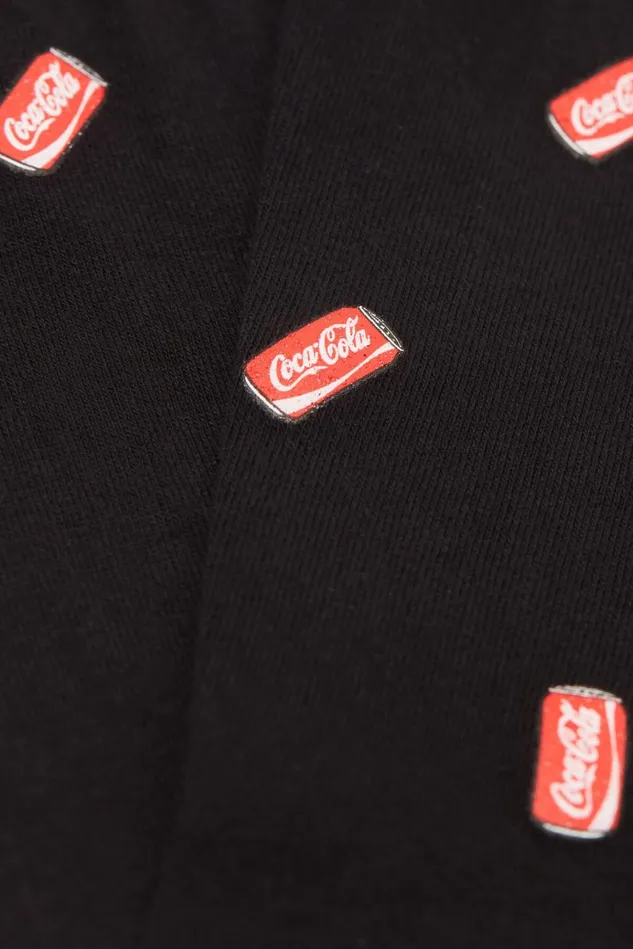 Intimissimi Short Socks Men CocaCola Soft Cotton Short Socks Print 758j 8211 Nero Stampa Coca Cola