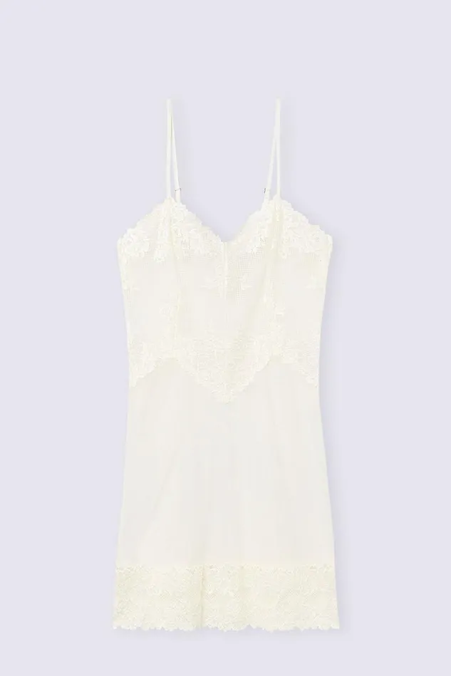 Intimissimi Slips Babydolls Women Pretty Flowers Babydoll Ivory 2127 8211 Talc White
