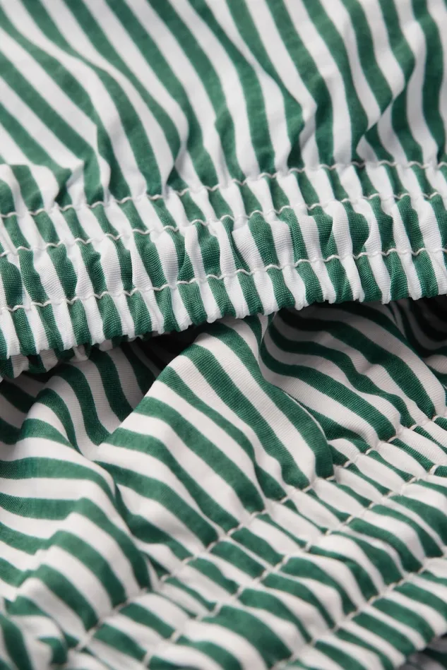 Intimissimi Swim Trunks Men Green Stripe Print Swim Trunks Green 630j 8211 Stampa Riga Bianco Verde Scuro