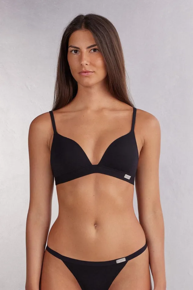 Intimissimi Triangle Women Tiziana Triangle Bra In Cotton Black 019 8211 Black Intimissimi Triangle Women Tiziana Triangle Bra In Cotton Black 019 8211 Black