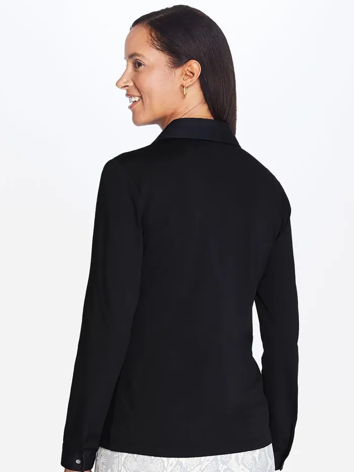 JMcLaughlin Betty Shirt Black Women Shirts and Tops JMcLaughlin Betty Shirt Black Women Shirts and Tops