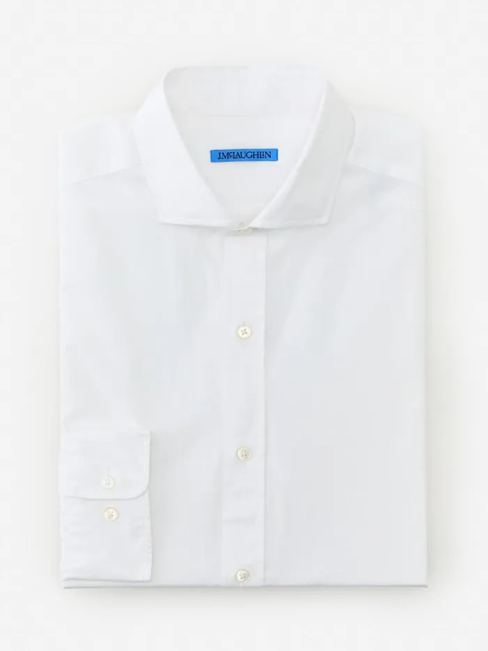 JMcLaughlin Drummond Classic Fit Shirt White Men Shirts