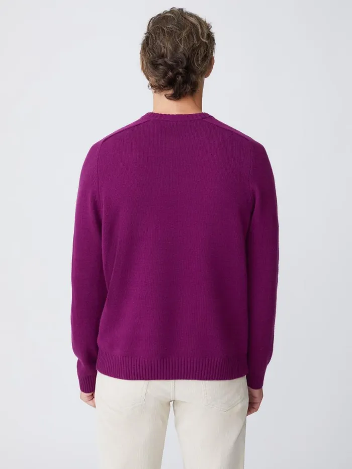 JMcLaughlin Gordon Cashmere Sweater Plum Men Sweaters JMcLaughlin Gordon Cashmere Sweater Plum Men Sweaters