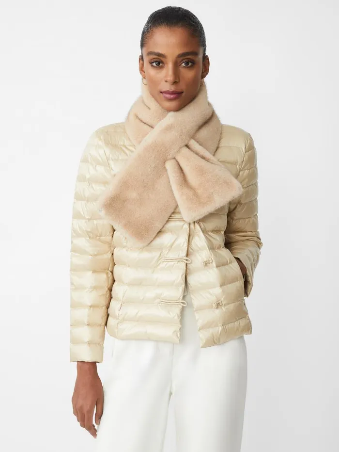 JMcLaughlin Hayes Puffer Jacket Champagne Women Jackets and Outerwear