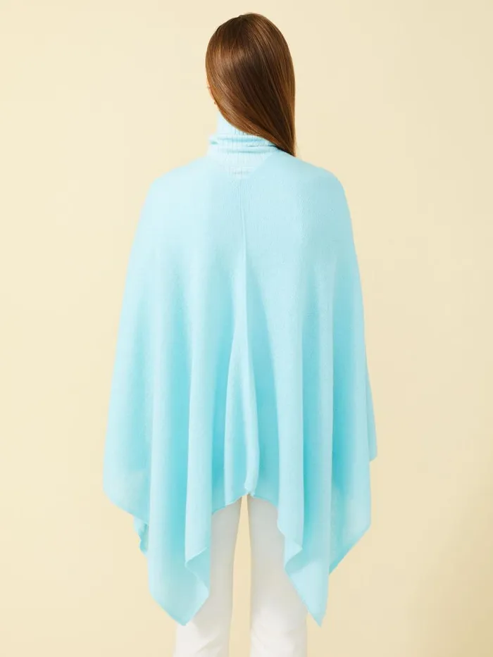JMcLaughlin Julia Cashmere Wrap Aqua Women Jackets and Outerwear