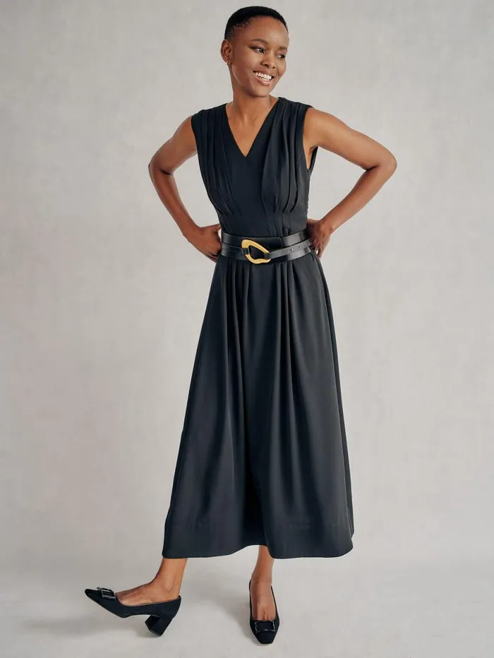 JMcLaughlin Maude Dress Black Women Dresses