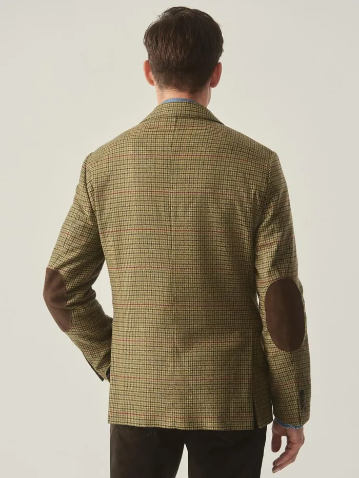 JMcLaughlin Suffolk Wool Sport Coat In Plaid Browngreenredmustard Men Jackets and Outerwear JMcLaughlin Suffolk Wool Sport Coat In Plaid Browngreenredmustard Men Jackets and Outerwear