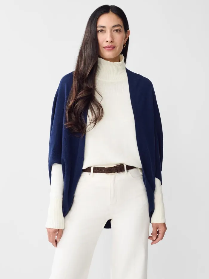 JMcLaughlin Trisha Wrap Navy Women Jackets and Outerwear