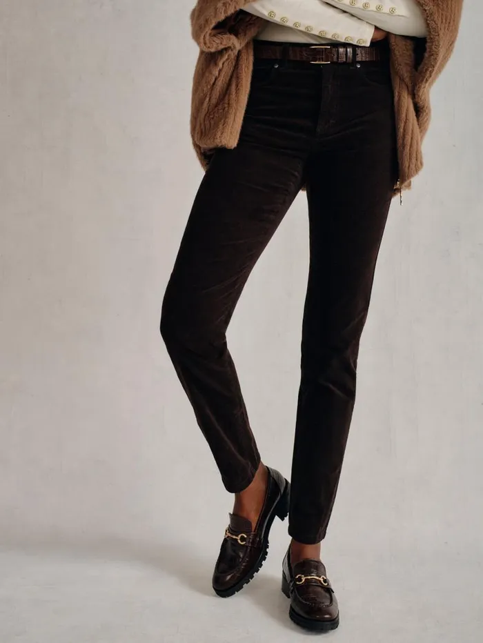 JMcLaughlin Watson Velvet Jeans Dark Chocolate Women Pants JMcLaughlin Watson Velvet Jeans Dark Chocolate Women Pants