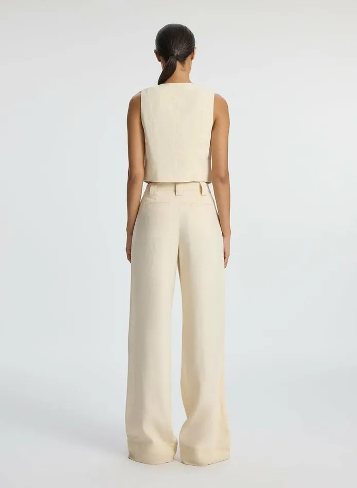 Jackets and Coats Women ALC Maxwell Stretch Linen Vest Bone