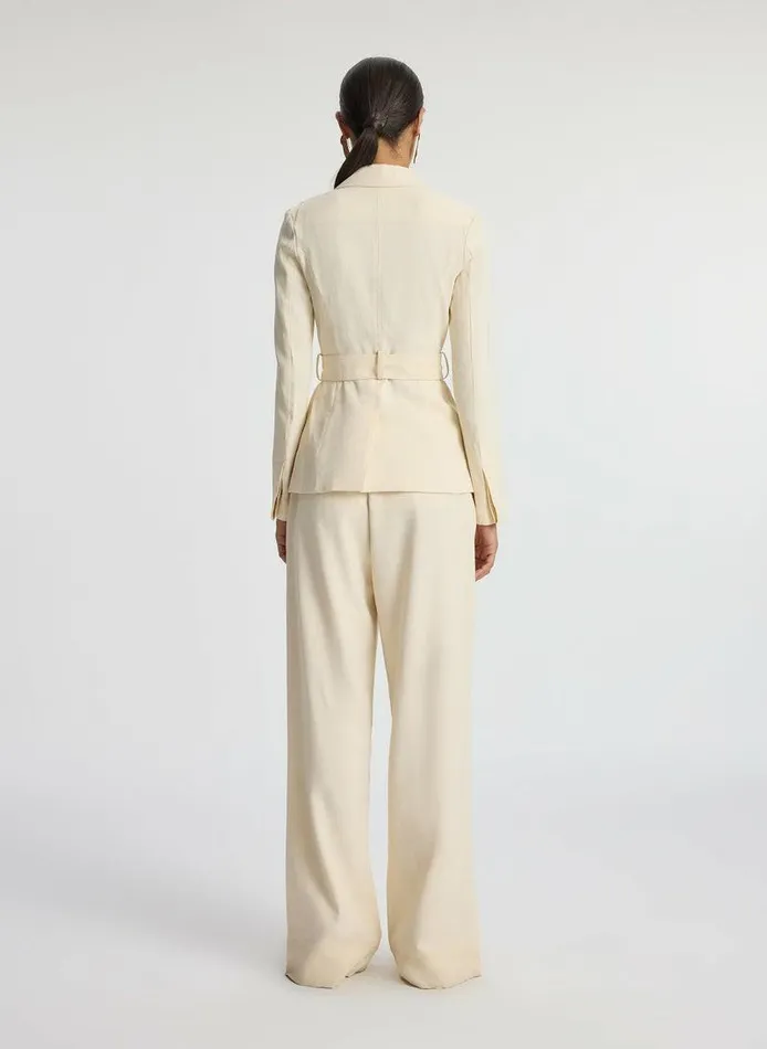 Jackets and Coats Women ALC Savannah Stretch Linen Jacket Bone Jackets and Coats Women ALC Savannah Stretch Linen Jacket Bone