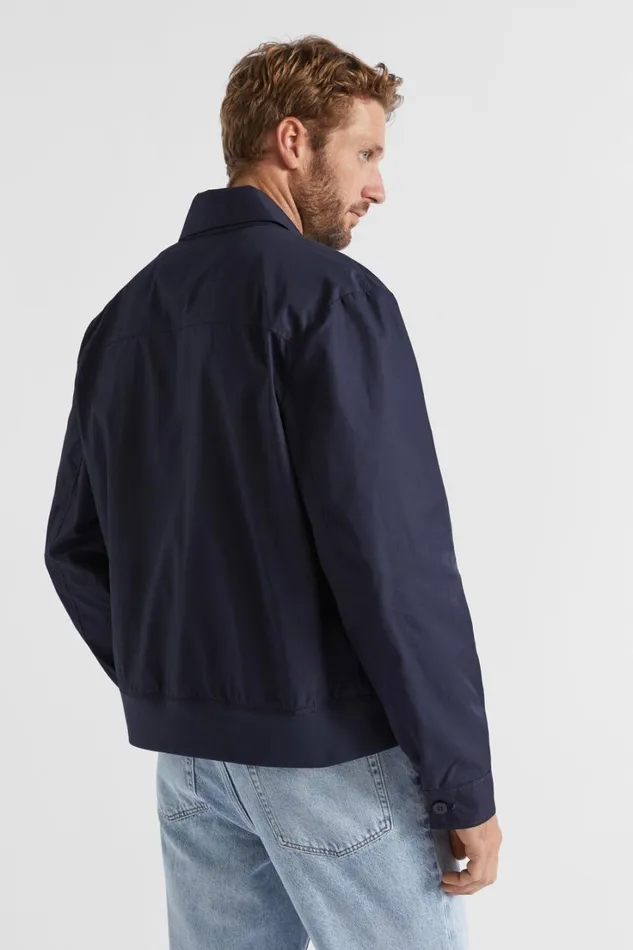 Jackets and Vests Man Seed Heritage Harrington Jacket Midnight Blue