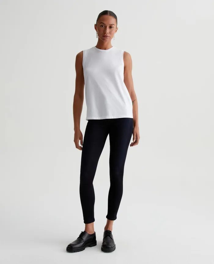 Jagger Muscle Tank True White Women AG Jeans Tees and Tanks Jagger Muscle Tank True White Women AG Jeans Tees and Tanks