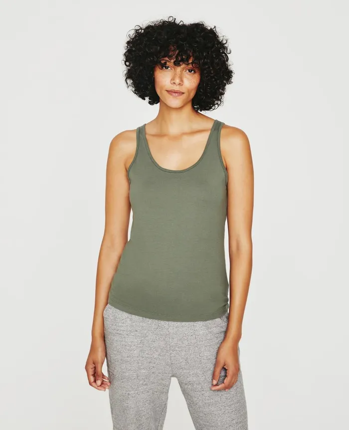 Jagger Tank Hunter Sage Women AG Jeans Tees and Tanks