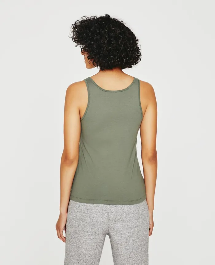 Jagger Tank Hunter Sage Women AG Jeans Tees and Tanks Jagger Tank Hunter Sage Women AG Jeans Tees and Tanks