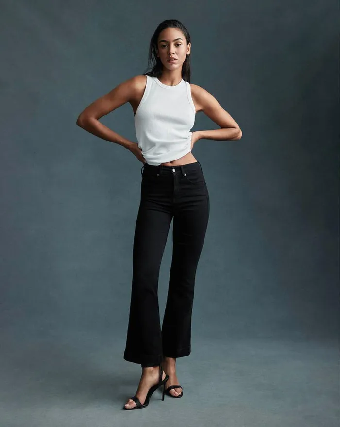 Jeans Shop Veronica Beard Carson KickFlare Jean Onyx