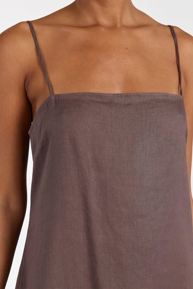 JEM CHOC LINEN MAXI DRESS Women DISSH Maxi Dresses