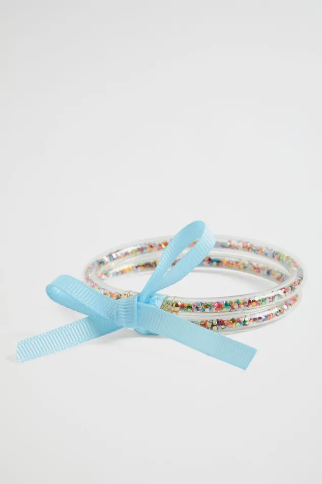 Jewellery Girl Seed Heritage Glitter Bangle Pack Rainbow