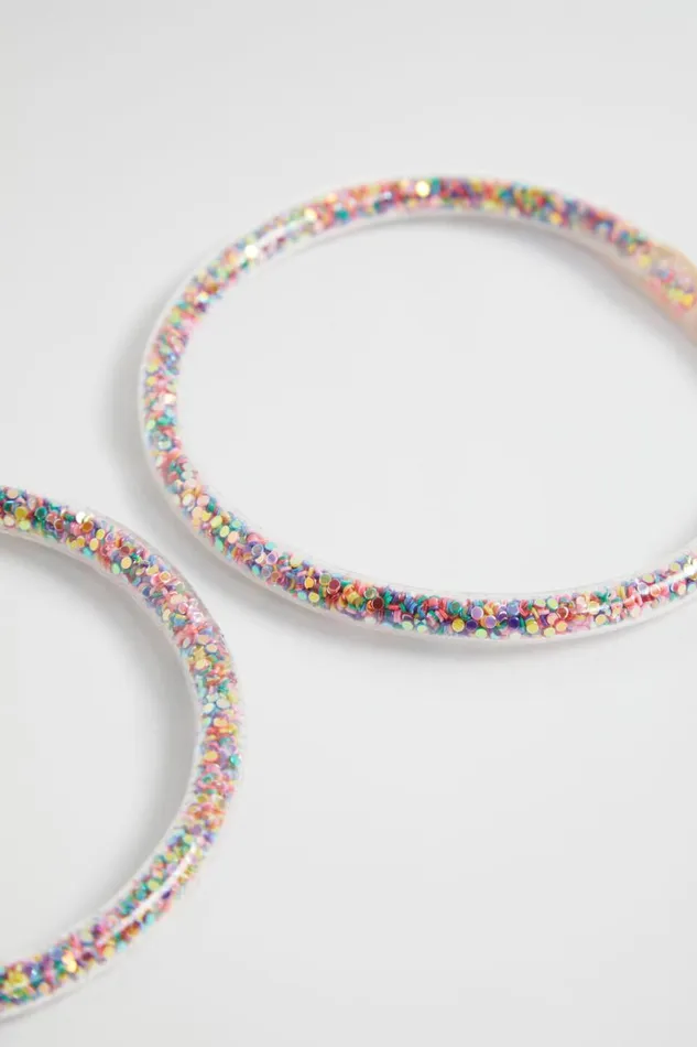 Jewellery Girl Seed Heritage Glitter Bangle Pack Rainbow