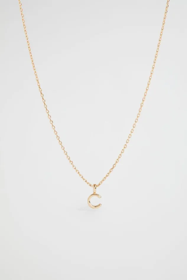 Jewellery Woman Seed Heritage Gold Initial Necklace C