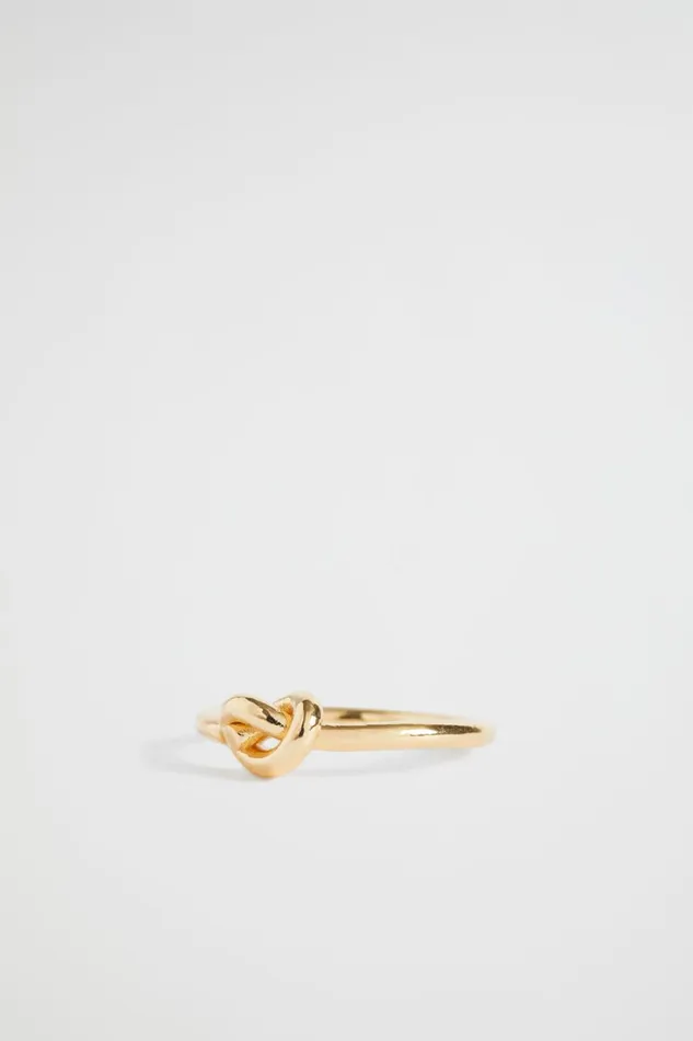 Jewellery Woman Seed Heritage Knot Ring Gold