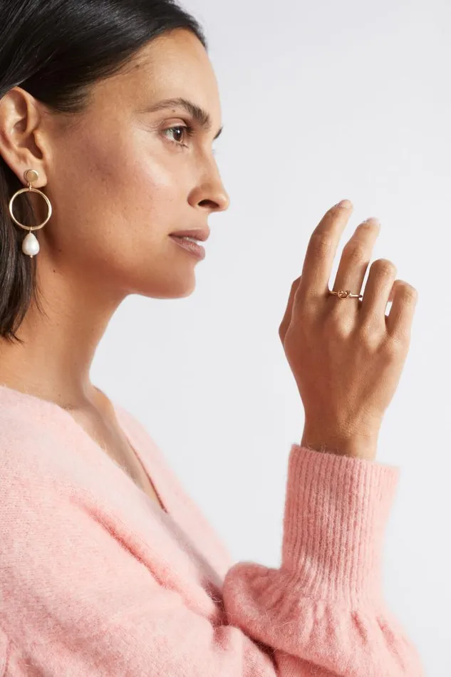 Jewellery Woman Seed Heritage Knot Ring Gold