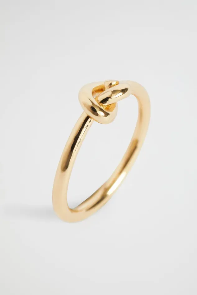 Jewellery Woman Seed Heritage Knot Ring Gold