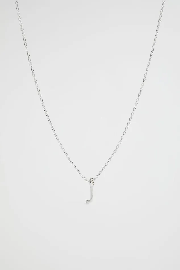 Jewellery Woman Seed Heritage Silver Initial Necklace J
