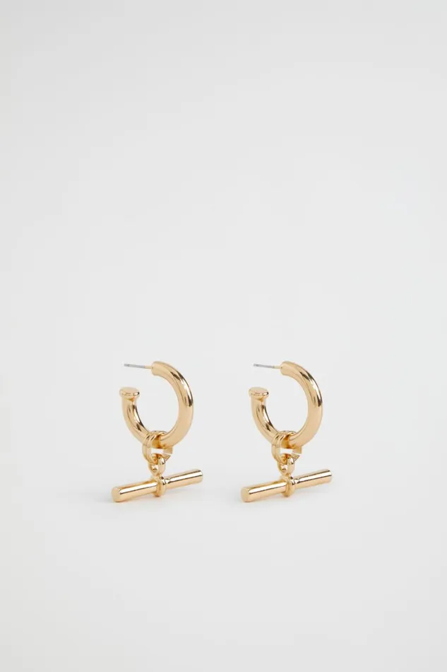 Jewellery Woman Seed Heritage TBar Hoop Gold