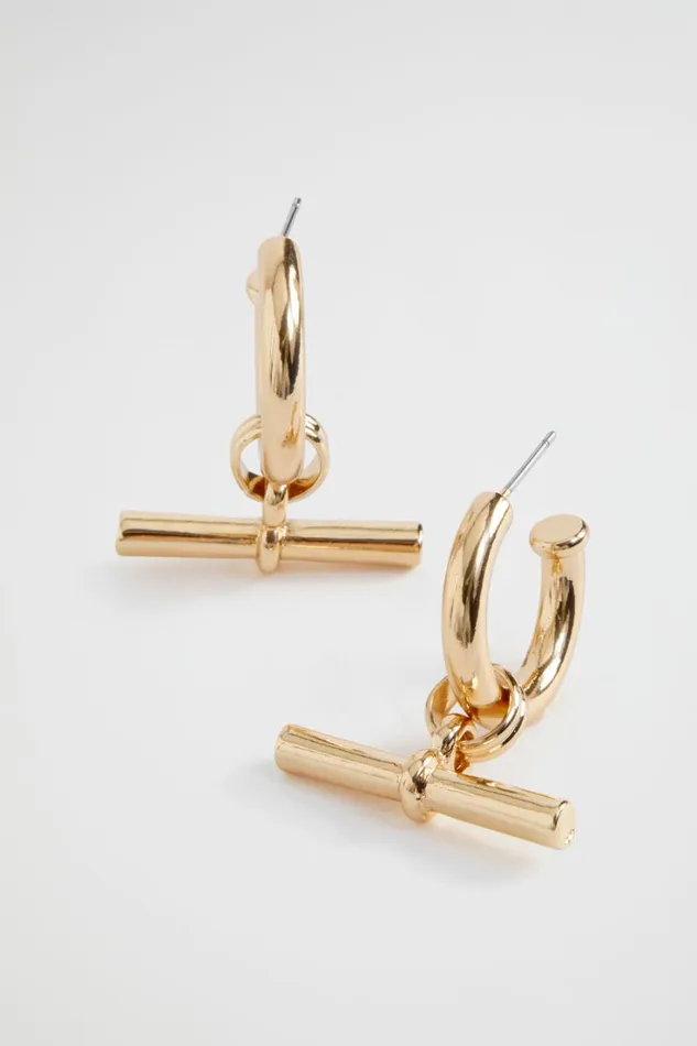 Jewellery Woman Seed Heritage TBar Hoop Gold