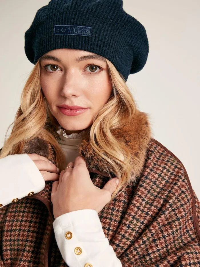 Joules Hats Navy Knitted Beret Hat 8211 Women